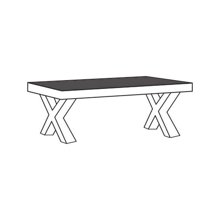 Salontafel T13-X Alphen Oud Teakhout - salontafel, Huis en Inrichting, Tafels | Salontafels, Nieuw, Overige materialen