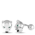 Cartier - Manchetknopen - 18 karaat Witgoud, Panthere 18K