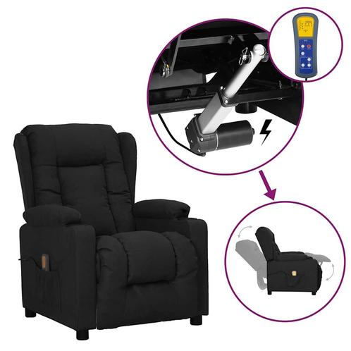 vidaXL Sta-op-massagestoel stof zwart, Sport en Fitness, Massageproducten, Nieuw, Verzenden