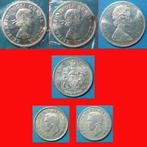 Canada. Lot. Dollars 1964x2/1965 & 50 Cents 1959 & 25 Cents