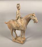 Oud-Chinees Terracotta ruiter uit de HAN-dynastie 206, Antiek en Kunst
