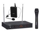 Ibiza VHF2H 2 Kanaals Draadloos Handheld En Headset, Muziek en Instrumenten, Microfoons, Nieuw, Overige typen, Verzenden