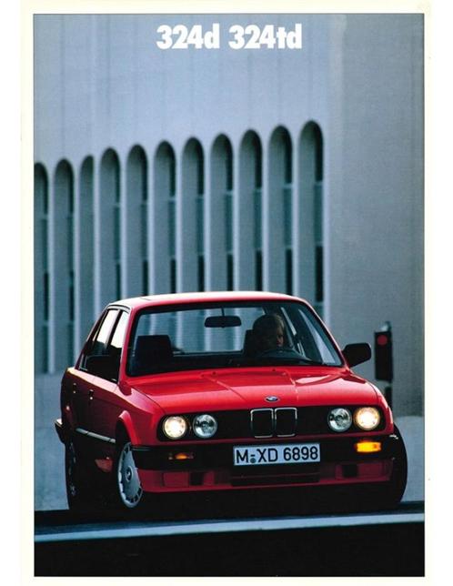1989 BMW 3 SERIE DIESEL BROCHURE NEDERLANDS, Boeken, Auto's | Folders en Tijdschriften, BMW