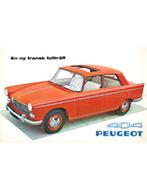 1961 PEUGEOT 404 BROCHURE ZWEEDS, Nieuw, Peugeot, Author