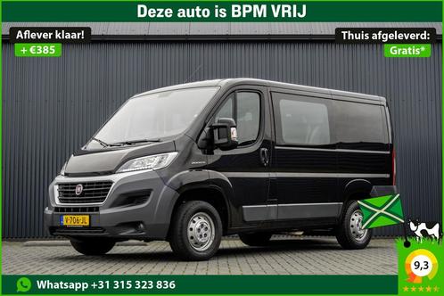 Fiat Ducato 2.3 MultiJet L1H1 | 131 PK | 7-Persoons |, Auto's, Bestelauto's, Lease, Handgeschakeld, Zwart, Grijs, Stof, Diesel