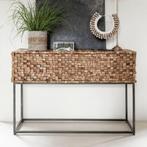 *WOONWINKEL* Must Living Sticks Sidetable Van Stukjes Teak, Huis en Inrichting, Tafels | Sidetables, Nieuw, Verzenden