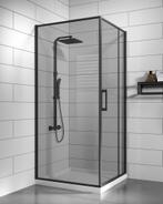 Douchecabine Belize 90 x 90 x 190 cm Zwart Getint Douchewand, Verzenden, Nieuw, Douche
