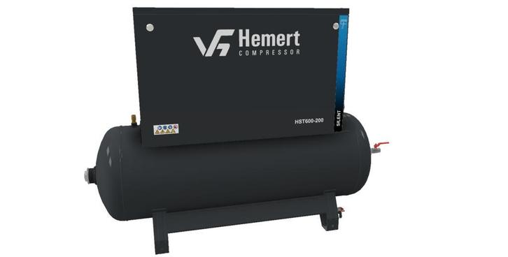 Geluidgedempt Zuigercompressor Hemert HST700-300 | 700 l/min, Zakelijke goederen, Machines en Bouw | Pompen en Compressoren