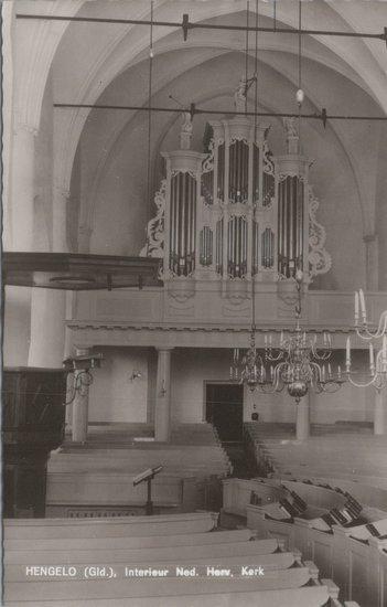 HENGELO (GLD) - Interieur Ned. Herv. Kerk, Verzamelen, Ansichtkaarten | Nederland, Verzenden