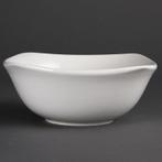 Olympia Whiteware afgeronde vierkante schalen 22cm (12, Huis en Inrichting, Verzenden, Nieuw