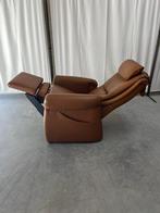 Fitform sta op stoel in leder cognac, Huis en Inrichting, Minder dan 75 cm, Ophalen of Verzenden, Zo goed als nieuw, Moderne en Klassieke sta op stoelen