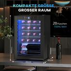 TRUUSK Wijnkoelkast 20 Flessen 53L 5-18 Compressor Drankkoe, Huis en Inrichting, Woonaccessoires | Wijnrekken, Verzenden, Nieuw