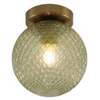 Retro plafondlamp groen, Johnson, Huis en Inrichting, Lampen | Plafondlampen, Ophalen of Verzenden, Nieuw, Glas, Retro