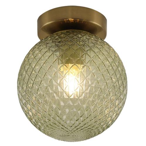 Retro plafondlamp groen, Johnson, Huis en Inrichting, Lampen | Plafondlampen, Nieuw, Glas, Ophalen of Verzenden