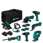 Gereedschapsset VPower 20V – 2.0Ah | Incl. 7 machines,, Doe-het-zelf en Verbouw, Gereedschap | Machine-onderdelen en Toebehoren