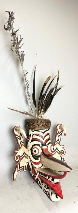 Groot dansmasker - Hudocq-masker Dayak danste zijn laatste, Antiek en Kunst, Kunst | Niet-Westerse kunst