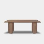 Tafel Rechthoekig Eikenhout  Half Rond  140x90, Huis en Inrichting, Tafels | Eettafels, Nieuw