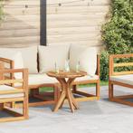 vidaXL Tuin Koffietafel Ø55x51 cm Massief Teakhout, Verzenden, Nieuw