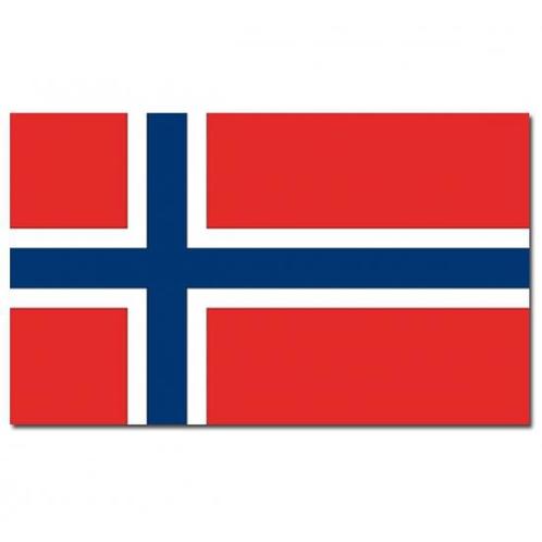 Gevelvlag/vlaggenmast vlag Noorwegen 90 x 150 cm - Noorweg.., Hobby en Vrije tijd, Feestartikelen, Ophalen of Verzenden