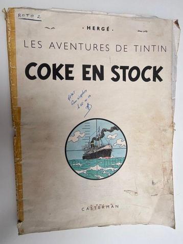 Tintin T19 - Coke en stock - Archives Casterman - Exemplaire beschikbaar voor biedingen