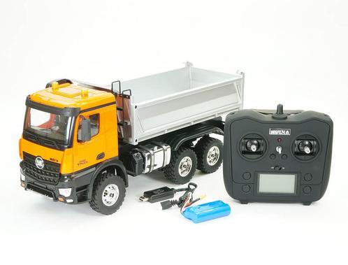 Huina 1/14 Aluminium 14-kanaals Dump Truck 2.4Ghz €419.95, Hobby en Vrije tijd, Modelbouw | Radiografisch | Auto's, Schaal 1:14