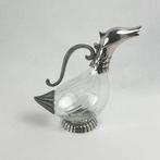 Silea - Karaf - Paas tafeldekkingen - Bargerei glass - Eend, Antiek en Kunst