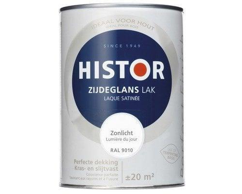 Histor Perfect Finish Zijdeglans - Zonlicht RAL 9010 - 1,..., Doe-het-zelf en Verbouw, Verf, Beits en Lak, Lak, Overige kleuren