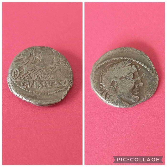 Romeinse Republiek. C. Vibius C. f. Pansa, c. 90 v.Chr.., Postzegels en Munten, Munten | Europa | Niet-Euromunten