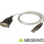 USB 2.0 Kabel A Male - SUB-D 9-Pins Male Rond 100 cm Zilver, Nieuw, Verzenden