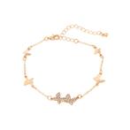 Vlinder Armband Goudkleurig, Verzenden, Nieuw
