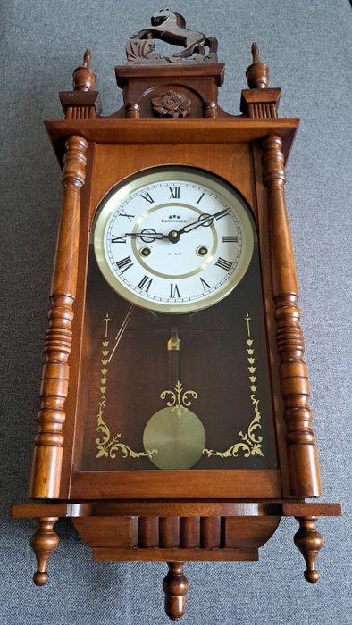 Wandklok - Commodoor - Hout, Messing - 1970-1980, Antiek en Kunst, Antiek | Klokken