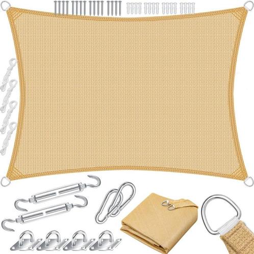 Schaduwdoek - zonnezeil - zonwering - 4x2 meter -, Tuin en Terras, Tuinsets en Loungesets, Verzenden