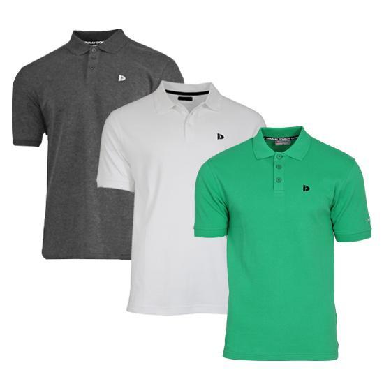 Donnay Donnay Heren - 3-Pack - Polo shirt Noah - Donkergrijs, Kleding | Heren, Polo's, Nieuw, Verzenden