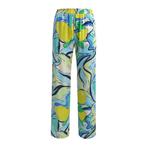 Milano Italy • wijde broek blue curacao • 36, Kleding | Dames, Maat 36 (S), Verzenden, Blauw, Milano Italy