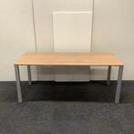 Wini bureau / tafel, 180x80 cm, havanna blad - grijs metalen, Gebruikt, Ophalen of Verzenden, Bureau