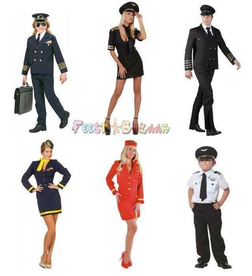 Pilotenpak Piloot kostuum Stewardess kleding Pilotenpet, Hobby en Vrije tijd, Feestartikelen, Kostuum, Nieuw, Ophalen of Verzenden