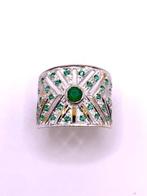 Zonder Minimumprijs - Cocktailring - 9 kt. Geel goud, Zilver, Sieraden, Tassen en Uiterlijk, Antieke sieraden