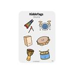 KiddoTags - Sticker Sheet 010 - Drums, Hobby en Vrije tijd, Stickers en Plaatjes, Nieuw, Sticker