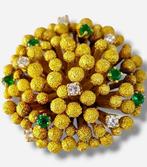 Broche - 18 karaat Geel goud, Prachtige zeldzame broche van, Sieraden, Tassen en Uiterlijk, Antieke sieraden