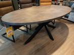 Ovale eettafel Satriani - spinpoot - 200cm **SHOWROOMMODEL**, Huis en Inrichting, Nieuw