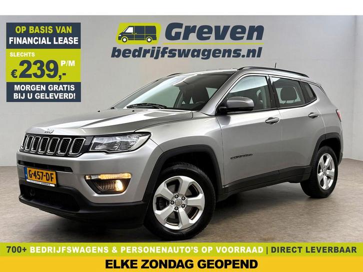 Jeep Compass 1.4 MultiAir 141PK Longitude | Camera |, Auto's, Jeep, Te koop, Handgeschakeld, Financial lease, Benzine, Zilver of Grijs