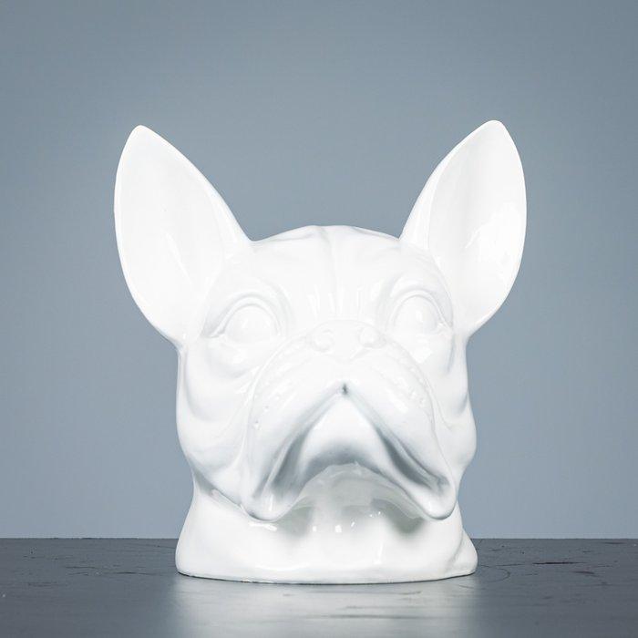 Figuur - Decoratieve Buldog kop - polystone, Antiek en Kunst, Kunst | Designobjecten