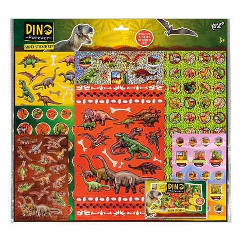 Stickerset Dino XL, Hobby en Vrije tijd, Feestartikelen, Nieuw, Ophalen of Verzenden