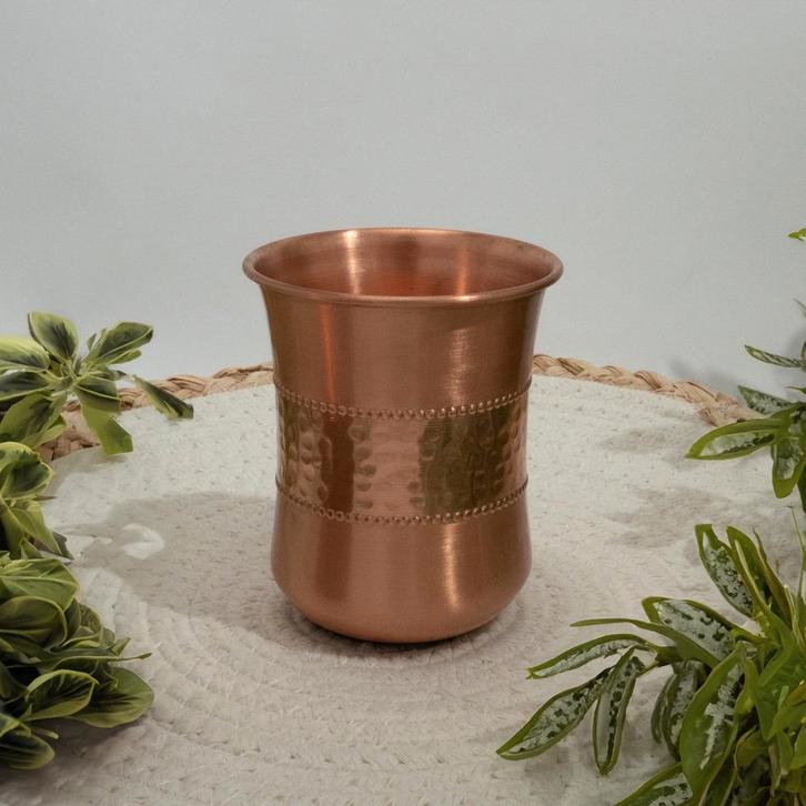 Puur koperen beker gebogen sequence – 300 ml, Huis en Inrichting, Keuken | Servies, Ophalen of Verzenden