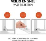 Hauck Clear Step Autoclose 2 Traphekje met 9 cm verlengstuk, Kinderen en Baby's, Traphekjes, Ophalen of Verzenden, Zo goed als nieuw