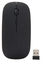 Draadloze Muis 2.4Ghz |Ultra Dun | Met USB Aansluiting Zwart, Nieuw, Rechtshandig, Ergonomisch, Draadloos
