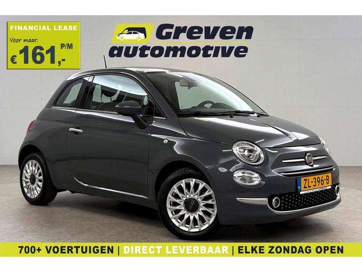 Fiat 500 0.9 TwinAir Turbo Lounge | Pano | Airco | Cruise, Auto's, Fiat, Te koop, Handgeschakeld, Financial lease, Benzine, Zilver of Grijs