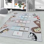 Kindervloerkleed | Play | Hinkelbaan | Grijs | 100x150 cm, Huis en Inrichting, Verzenden, Nieuw