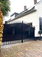 Inrijpoorten, sierhekwerk, schuifpoorten, lamellen hekwerk, Tuin en Terras, Nieuw, IJzer, Sierhekwerk, Met poort