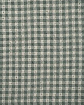 Jacquard Ruit Dusty Mint, Hobby en Vrije tijd, Stoffen en Lappen, Groen, Nieuw
